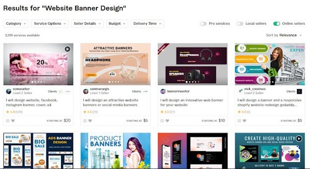 low competition gigs on fiverr graphic design